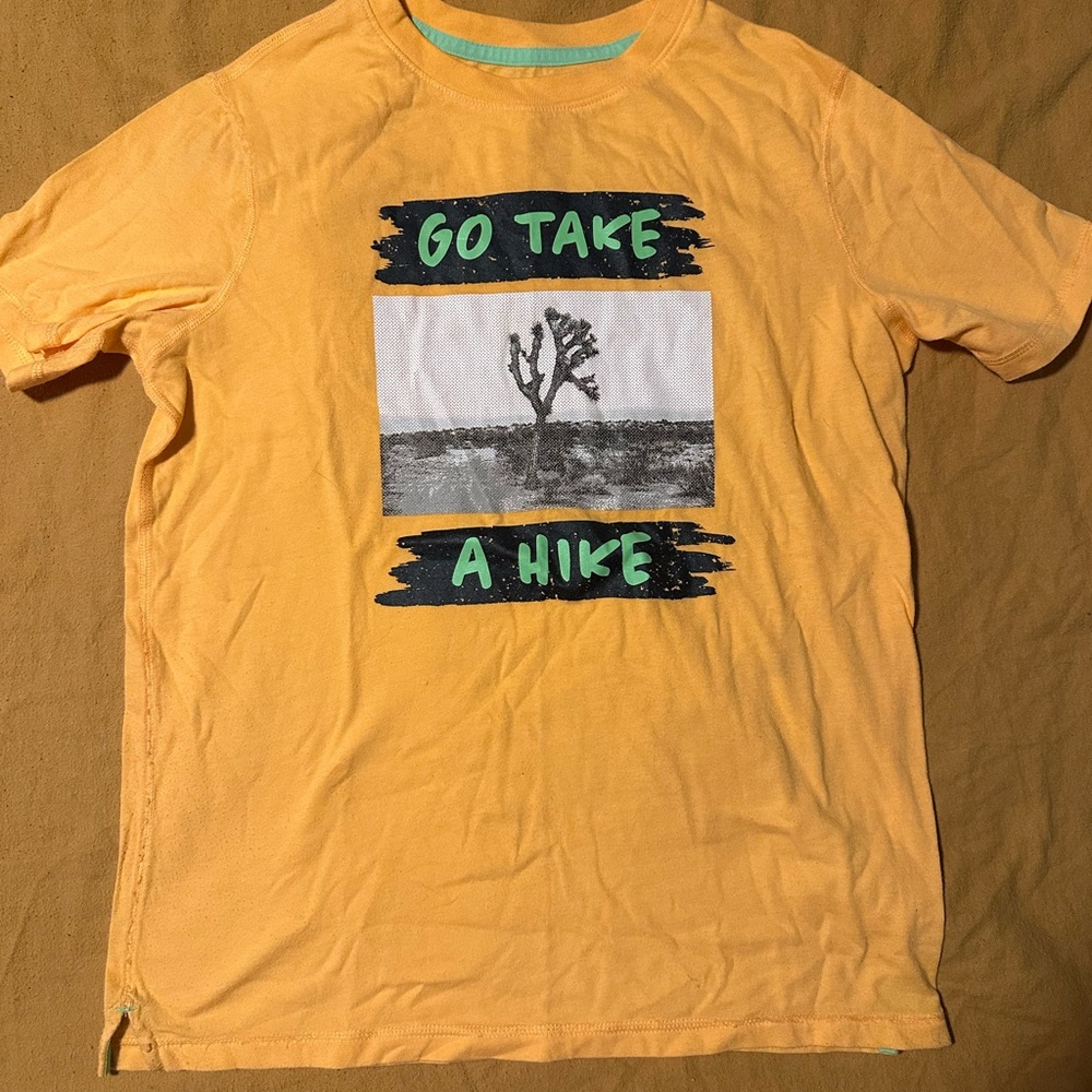 All in Motion Yellow Short Sleeve Tee with Graphic Design